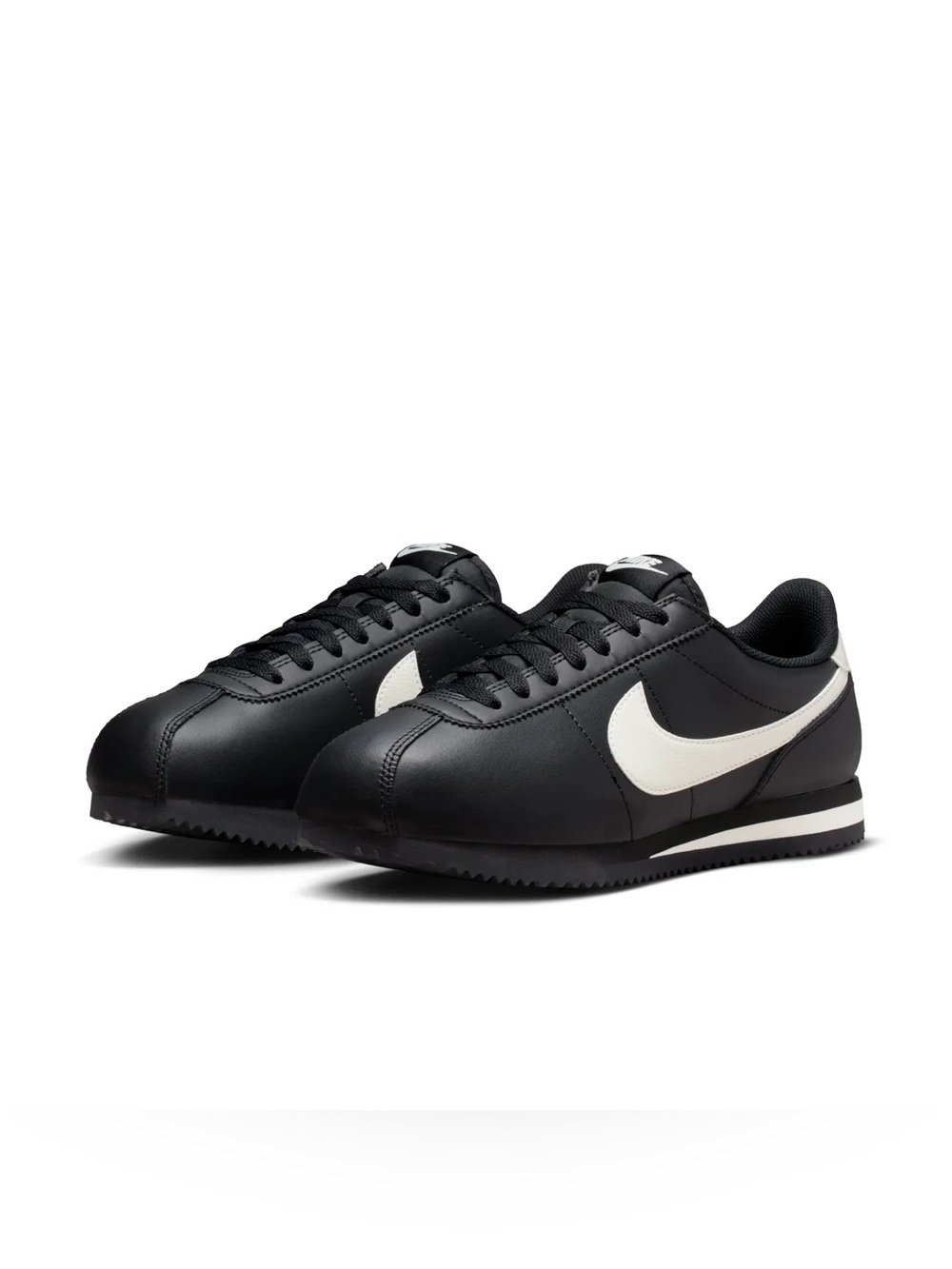 Nike Cortez - Women - Black with White Swoosh